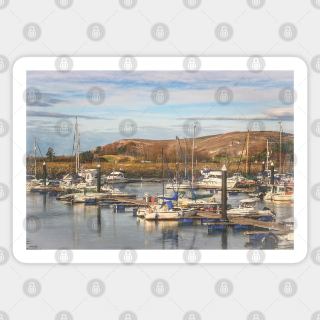 The Marina At Conwy Sticker by IanWL
